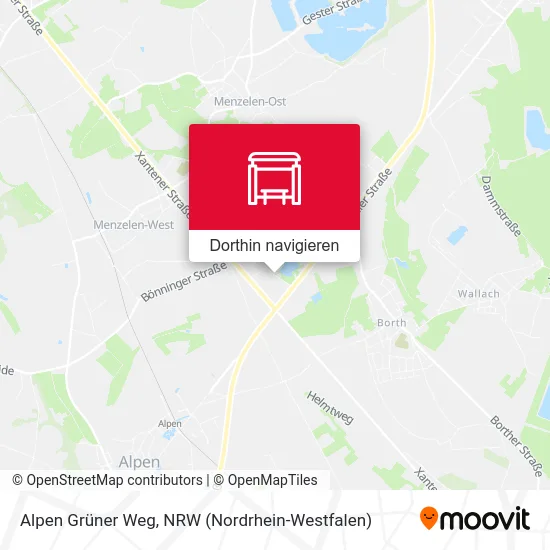 Alpen Grüner Weg Karte