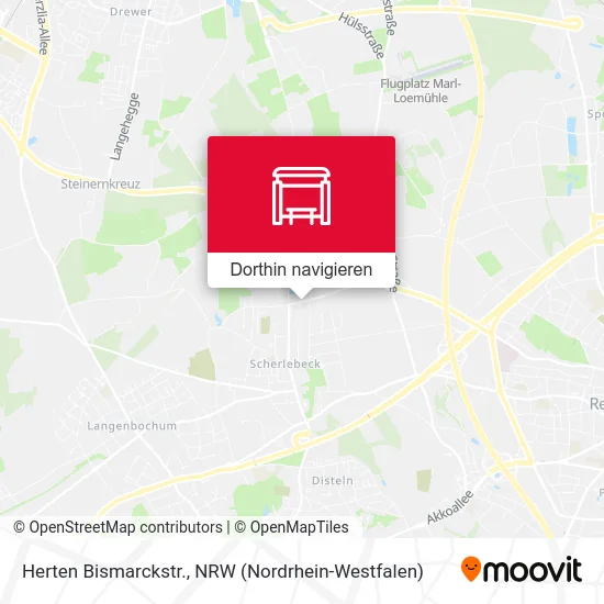 Herten Bismarckstr. Karte