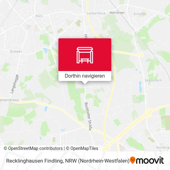 Recklinghausen Findling Karte