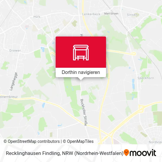 Recklinghausen Findling Karte