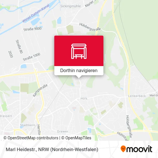 Marl Heidestr. Karte