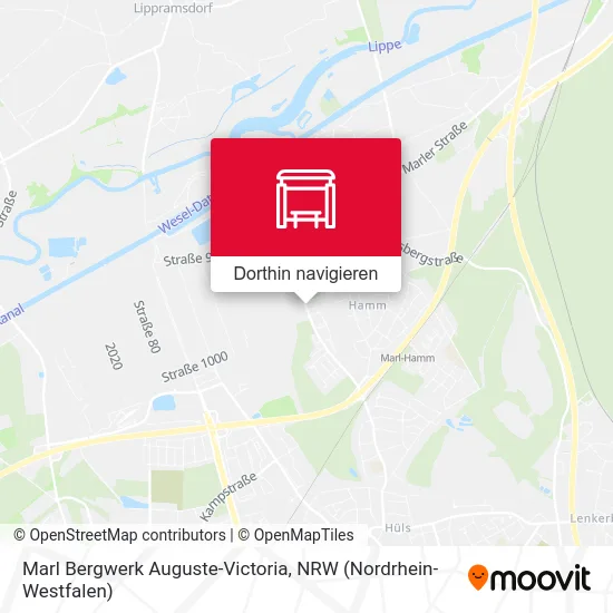 Marl Bergwerk Auguste-Victoria Karte