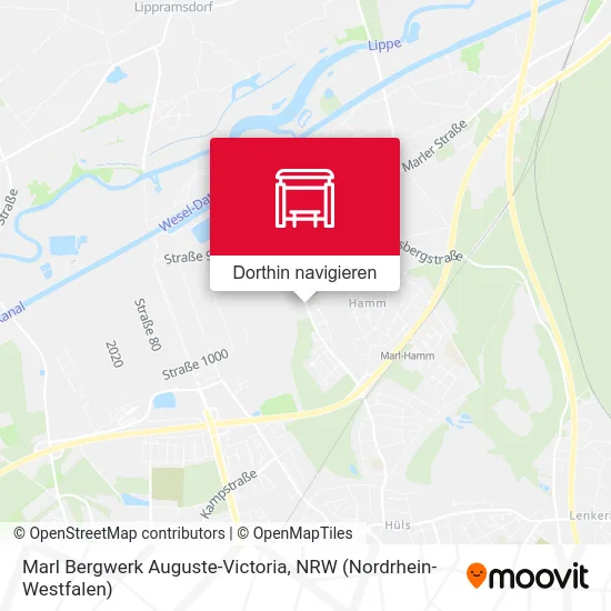 Marl Bergwerk Auguste-Victoria Karte