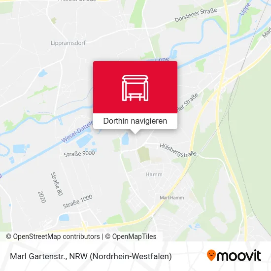 Marl Gartenstr. Karte