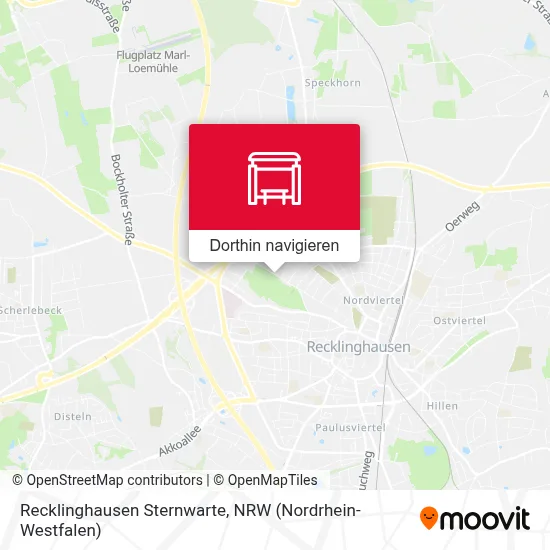 Recklinghausen Sternwarte Karte