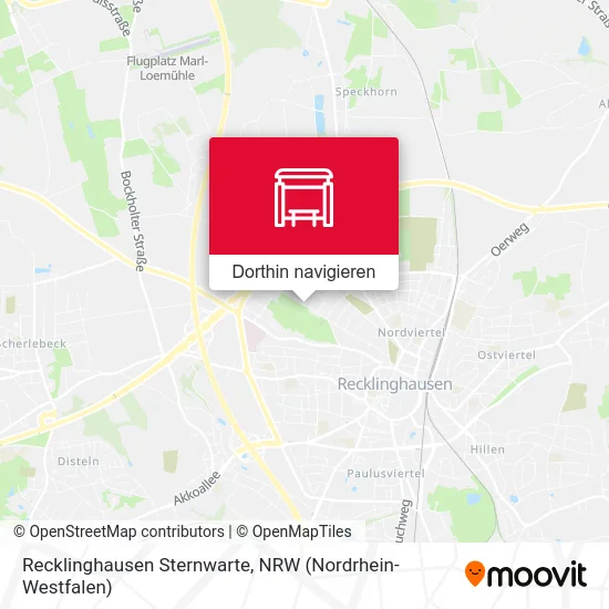 Recklinghausen Sternwarte Karte