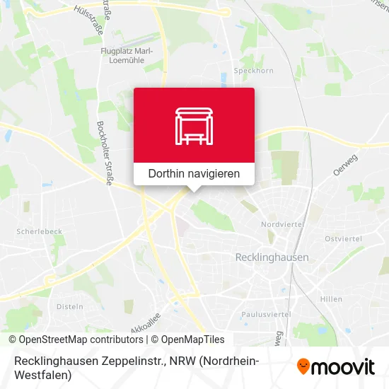 Recklinghausen Zeppelinstr. Karte