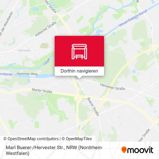 Marl Buerer-/Hervester Str. Karte