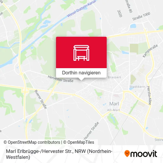 Marl Erlbrügge-/Hervester Str. Karte