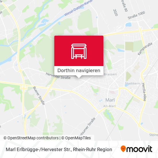 Marl Erlbrügge-/Hervester Str. Karte