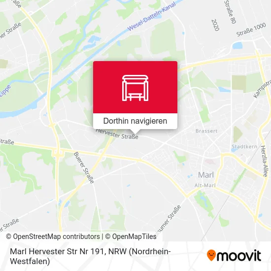 Marl Hervester Str Nr 191 Karte