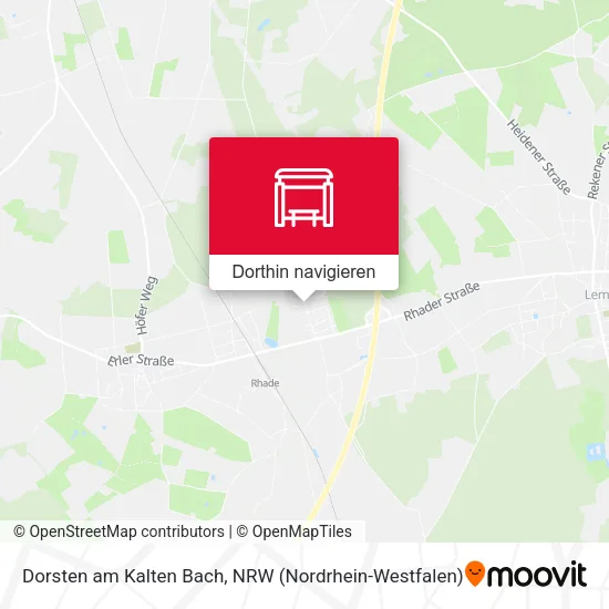 Dorsten am Kalten Bach Karte