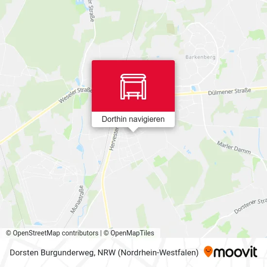 Dorsten Burgunderweg Karte