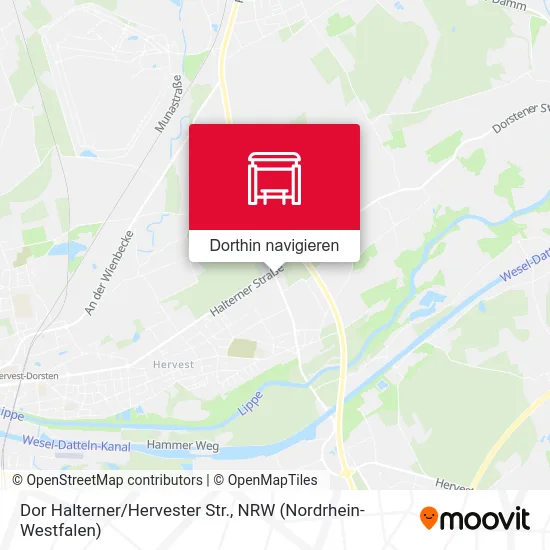 Dor Halterner/Hervester Str. Karte