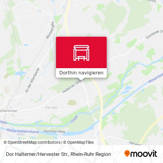 Dor Halterner/Hervester Str. Karte