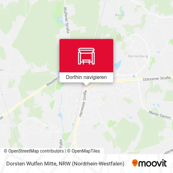 Dorsten Wulfen Mitte Karte