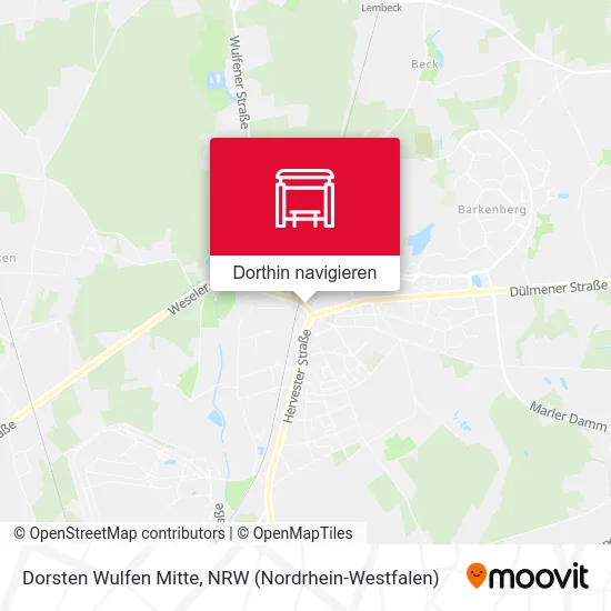 Dorsten Wulfen Mitte Karte