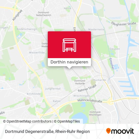 Dortmund Degenerstraße Karte