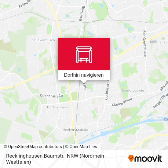 Recklinghausen Baumstr. Karte