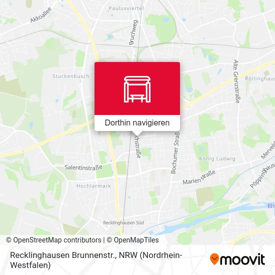 Recklinghausen Brunnenstr. Karte