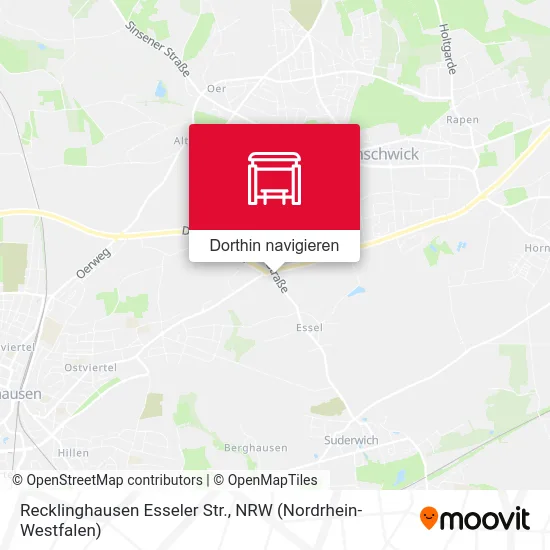 Recklinghausen Esseler Str. Karte