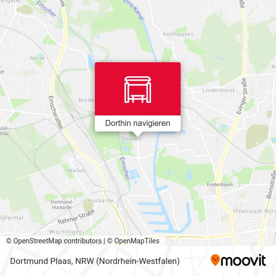 Dortmund Plaas Karte