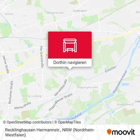 Recklinghausen Hermannstr. Karte