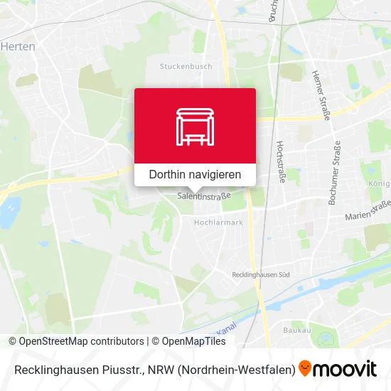 Recklinghausen Piusstr. Karte