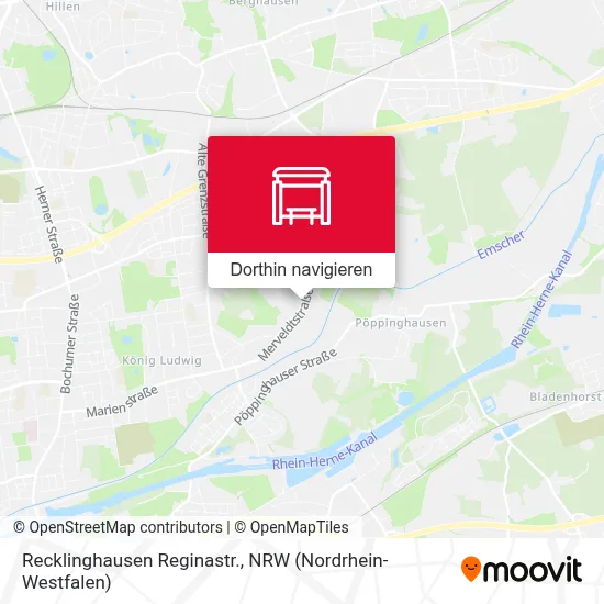 Recklinghausen Reginastr. Karte
