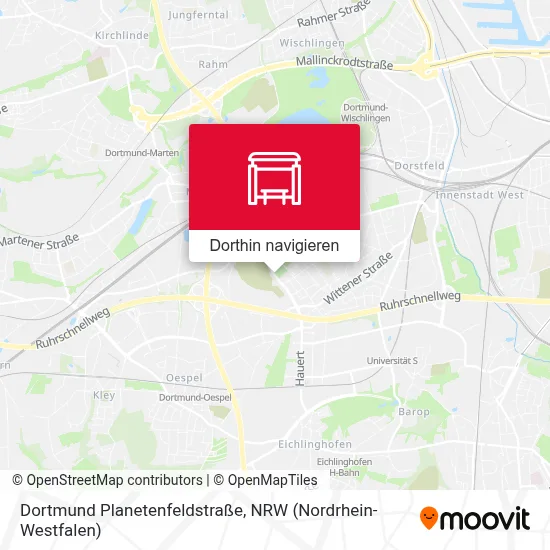Dortmund Planetenfeldstraße Karte