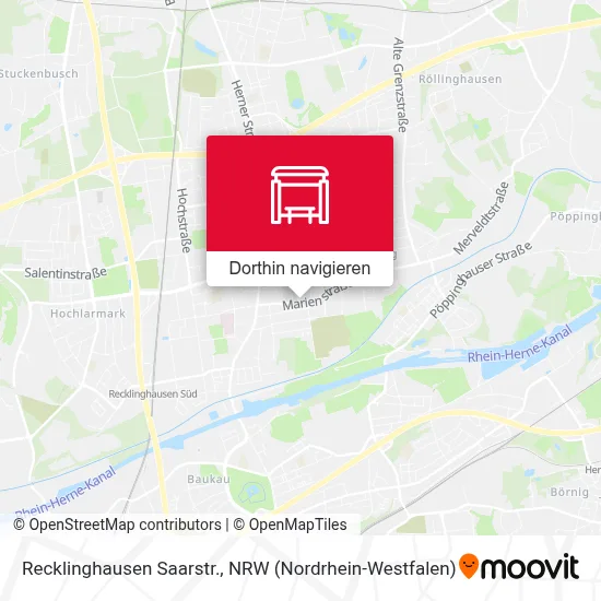 Recklinghausen Saarstr. Karte