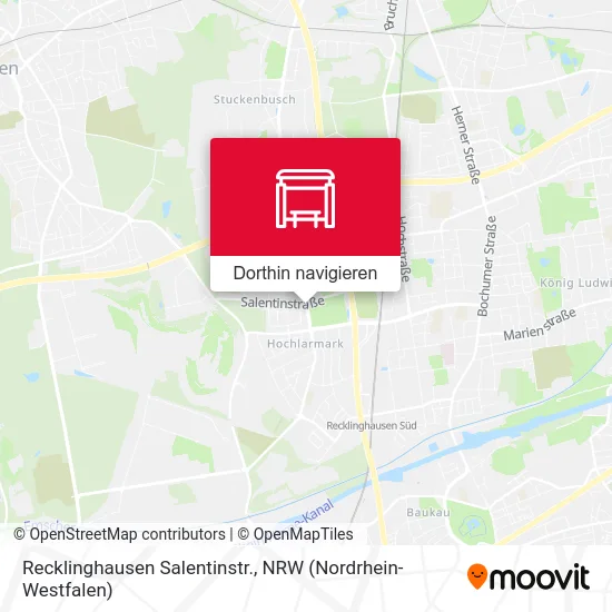 Recklinghausen Salentinstr. Karte
