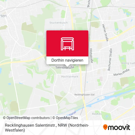 Recklinghausen Salentinstr. Karte