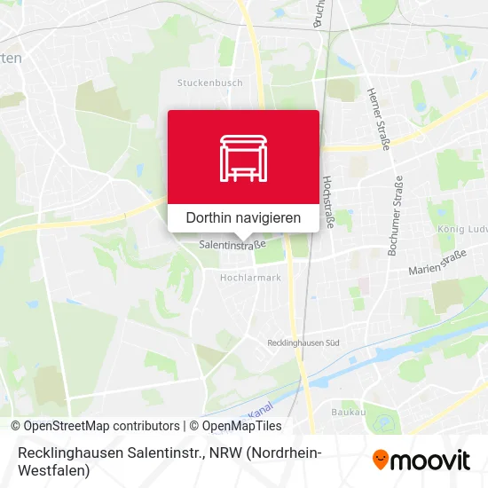 Recklinghausen Salentinstr. Karte