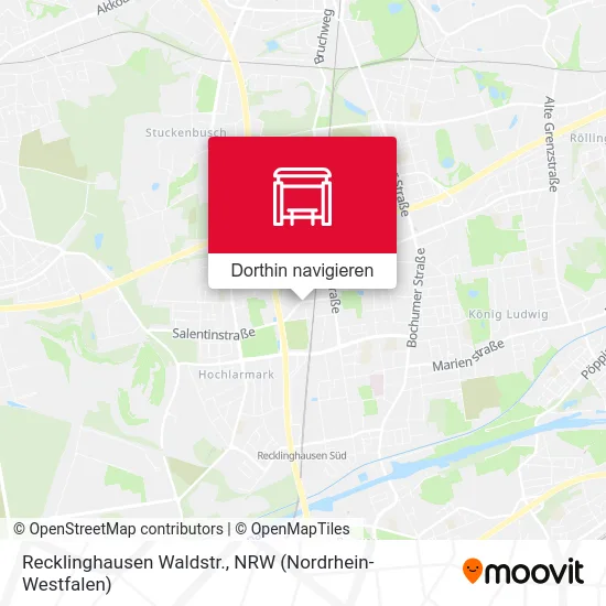 Recklinghausen Waldstr. Karte