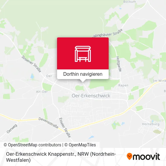 Oer-Erkenschwick Knappenstr. Karte