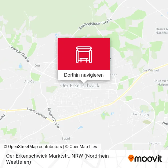 Oer-Erkenschwick Marktstr. Karte