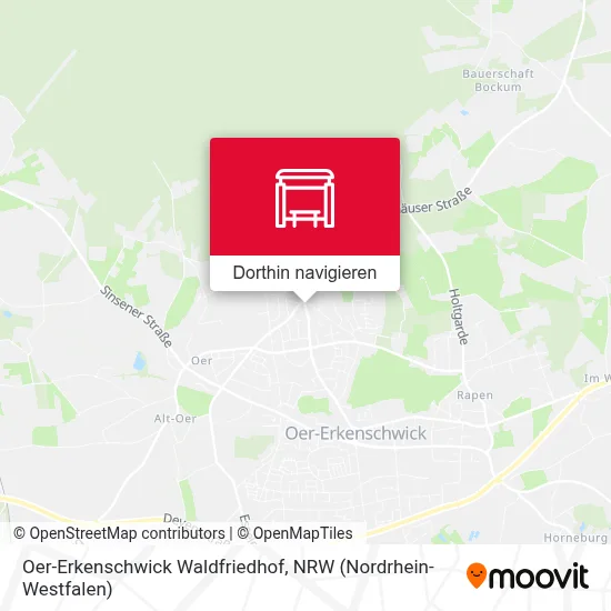 Oer-Erkenschwick Waldfriedhof Karte