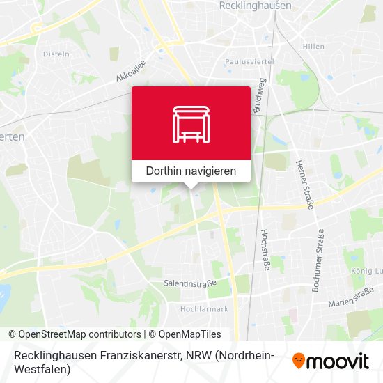 Recklinghausen Franziskanerstr Karte