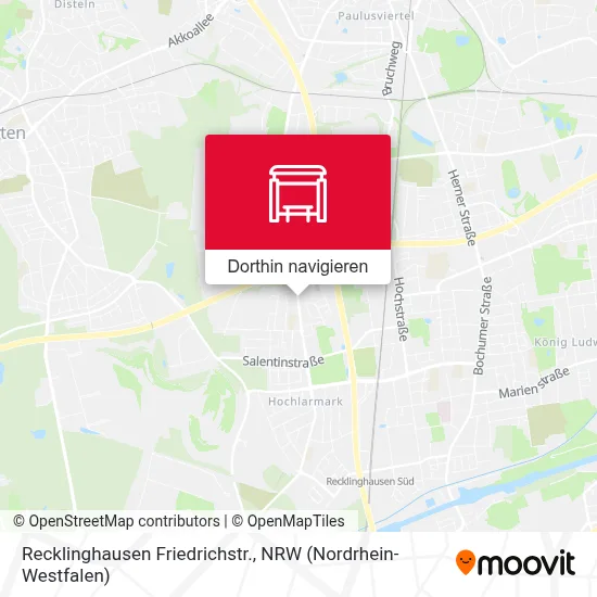 Recklinghausen Friedrichstr. Karte