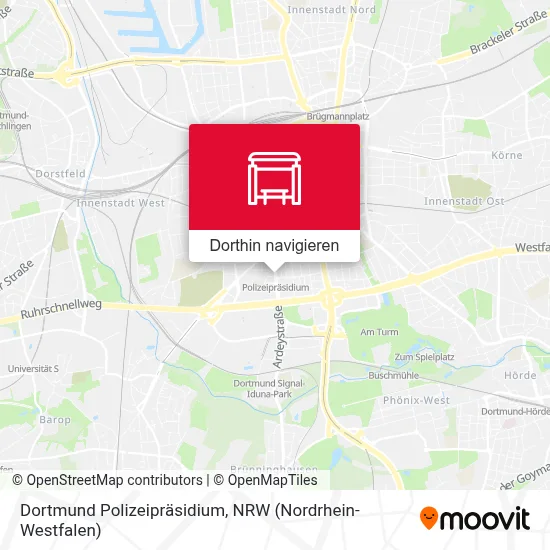 Dortmund Polizeipräsidium Karte