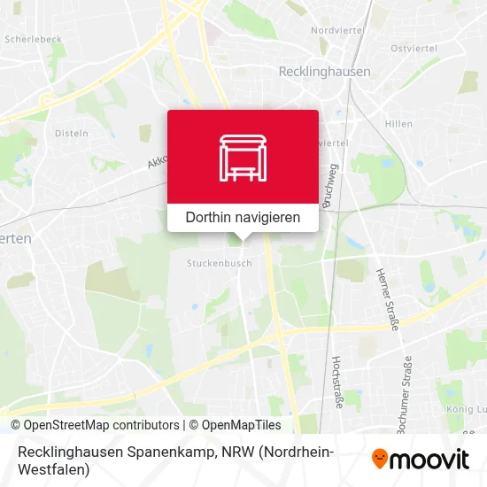 Recklinghausen Spanenkamp Karte