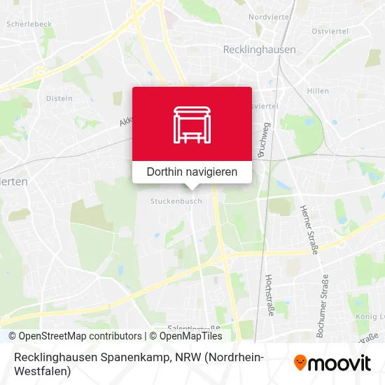Recklinghausen Spanenkamp Karte