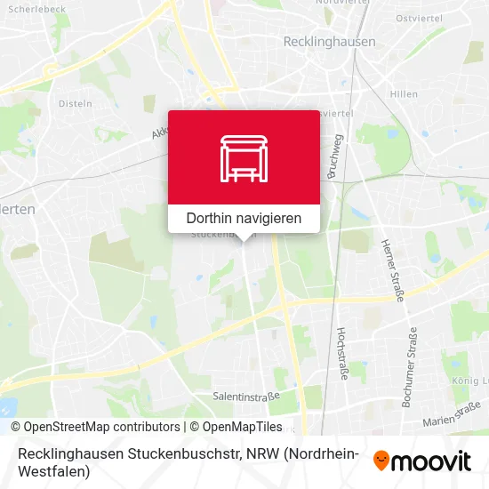 Recklinghausen Stuckenbuschstr Karte