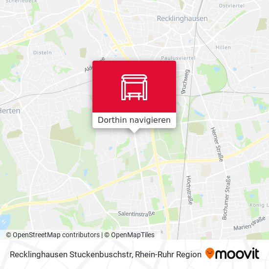 Recklinghausen Stuckenbuschstr Karte