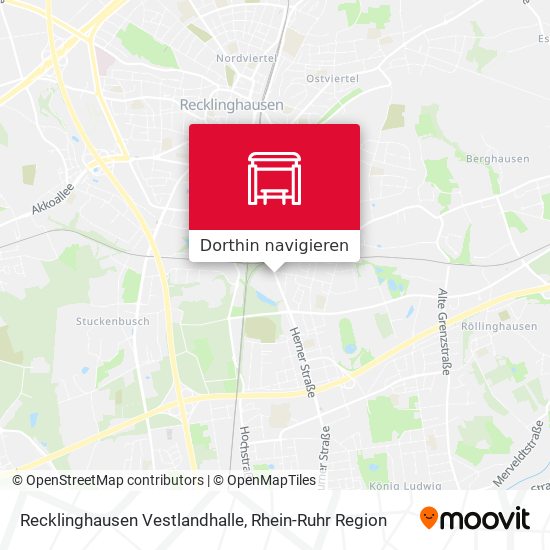 Recklinghausen Vestlandhalle Karte