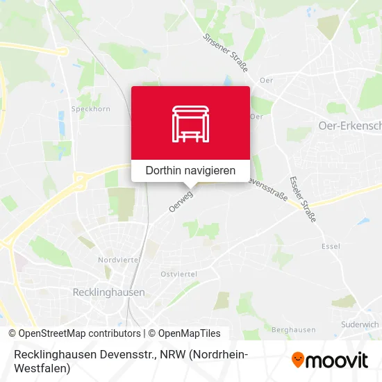 Recklinghausen Devensstr. Karte