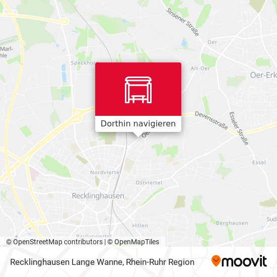 Recklinghausen Lange Wanne Karte