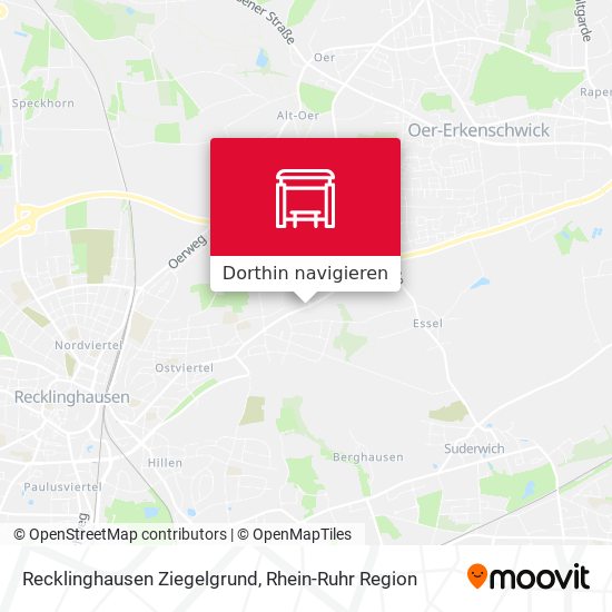 Recklinghausen Ziegelgrund Karte