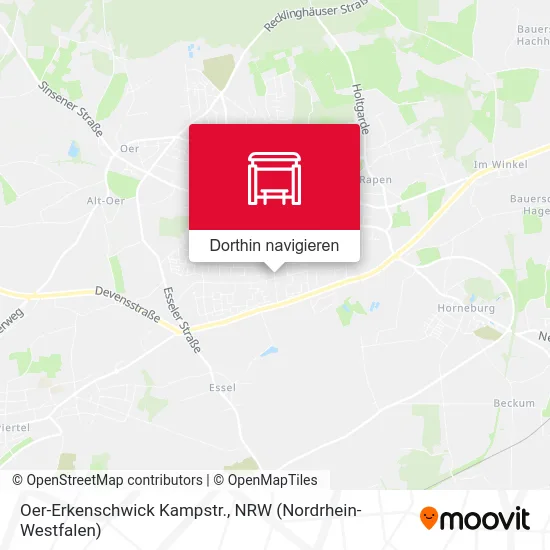 Oer-Erkenschwick Kampstr. Karte